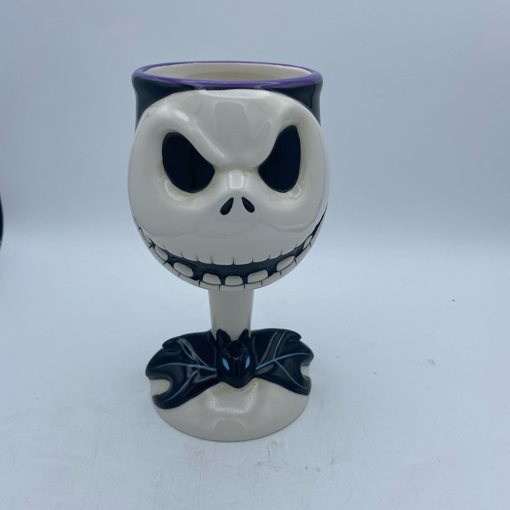 Disney Store Jack Skellington Nightmare Before Christmas  Goblet 3D 2 Sided 7”